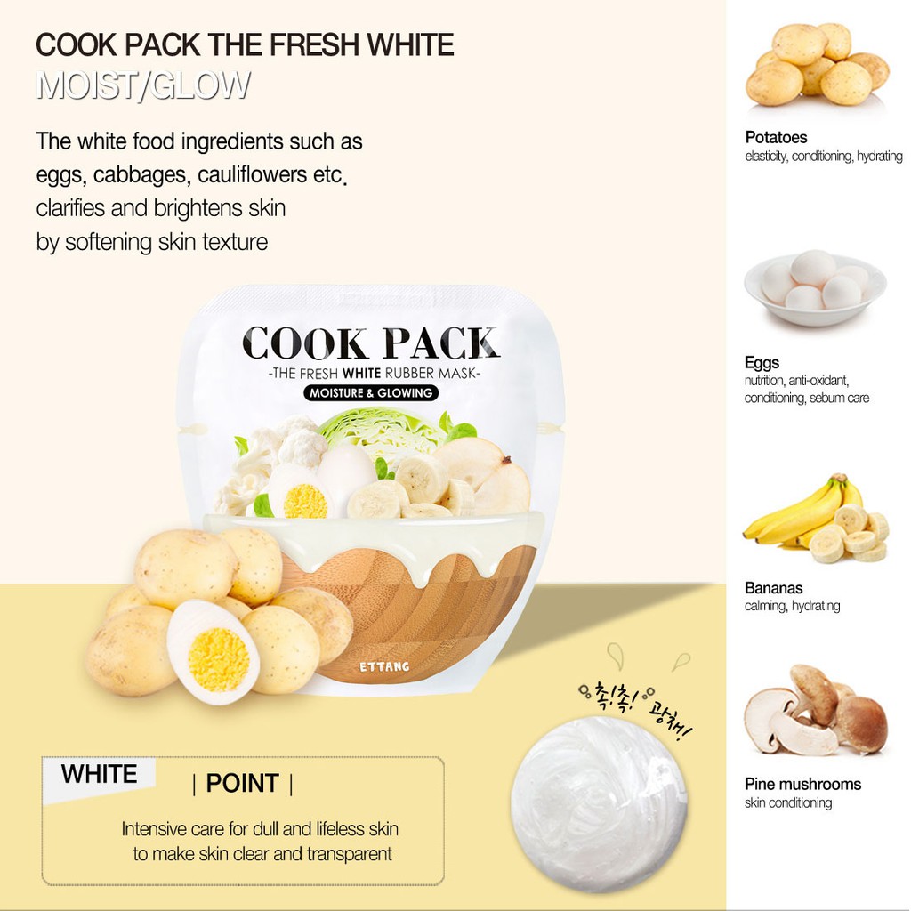 Mặt Nạ Cao Su Cook Pack Với 4 Loại Tùy Chọn