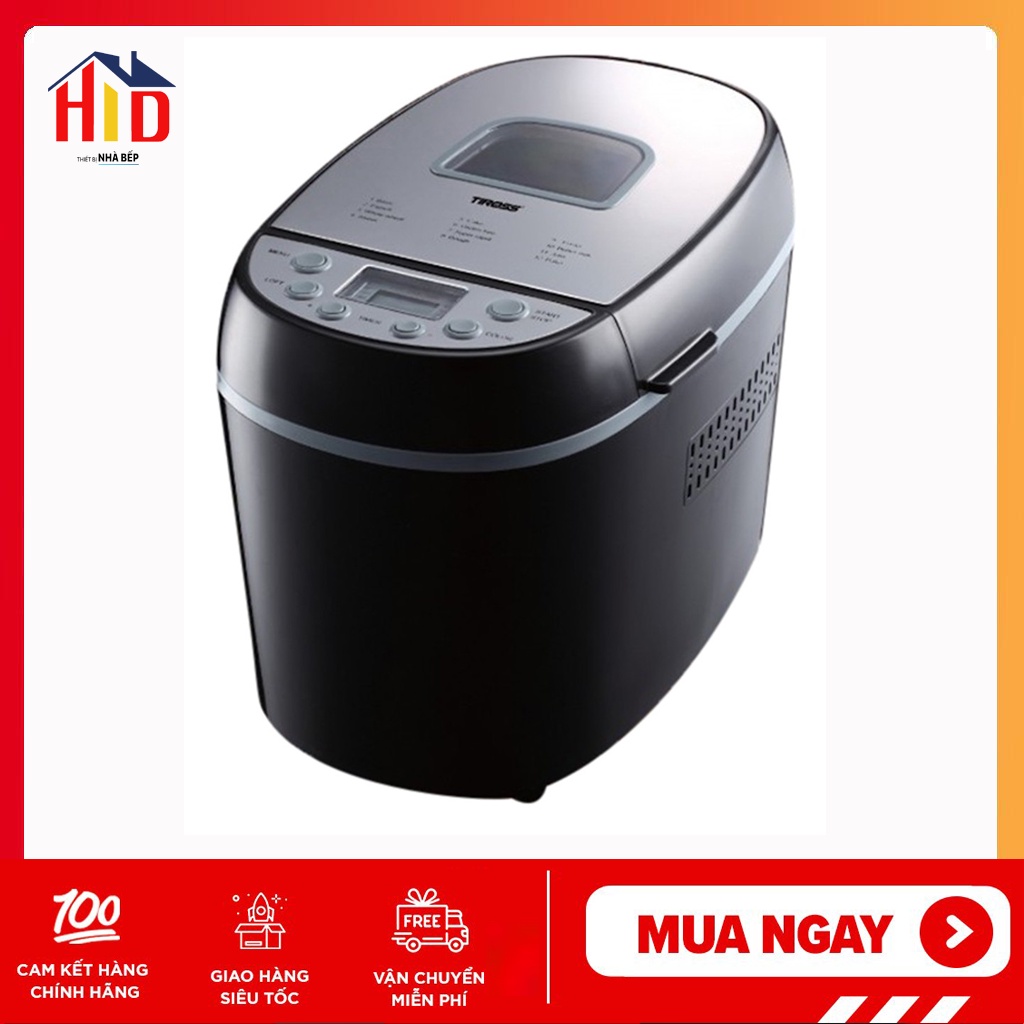 Máy làm bánh mì Tiross TS822, Sản Phẩm Chính Hãng, Bảo Hành 12 Tháng, Công Suất 750W