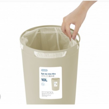 Sọt rác Hiro 5-10-15L Inochi thiết kế theo phong cách và tiêu chuẩn Nhật Bản
