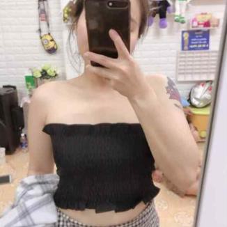 Áo ống nhún - MIN Boutiques - Ảnh thật - 6 màu Trắng / Đen / Xanh / Đỏ / Vàng / Xám