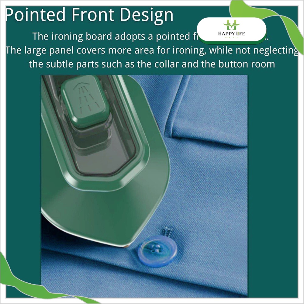 Bàn ủi mini du lịch, bàn ủi hơi nước cầm tay nhỏ gọn tiện dụng 2 in 1 - Happy Life 4U