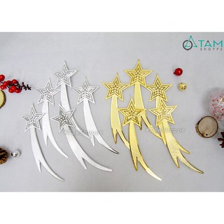 [NOEL-GIÁNG SINH-CÓ HỎA TỐC] Set 05 Phụ kiện treo Noel ngôi sao xẹt bằng nhựa X-PKTCT-58