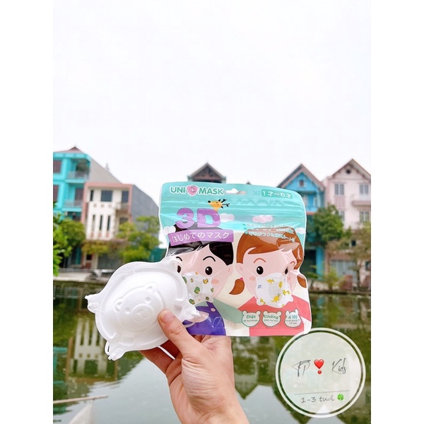 Set 3c khẩu trang gấu Unimask