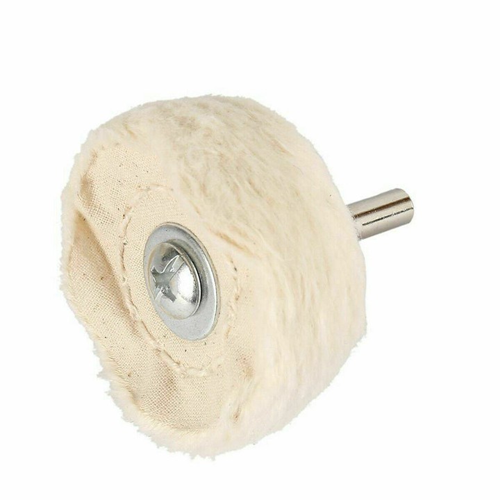 Phớt đánh bóng bộ 5 đầu Phớt đánh bóng lông cừu gắn máy khoan trục 6mm