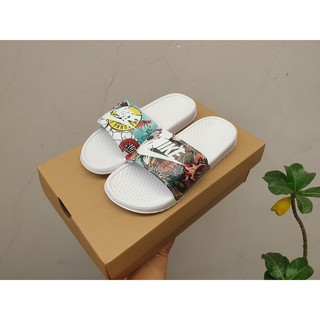 Dép quai ngang Nike bóng rổ màu trắng tặng kèm hộp