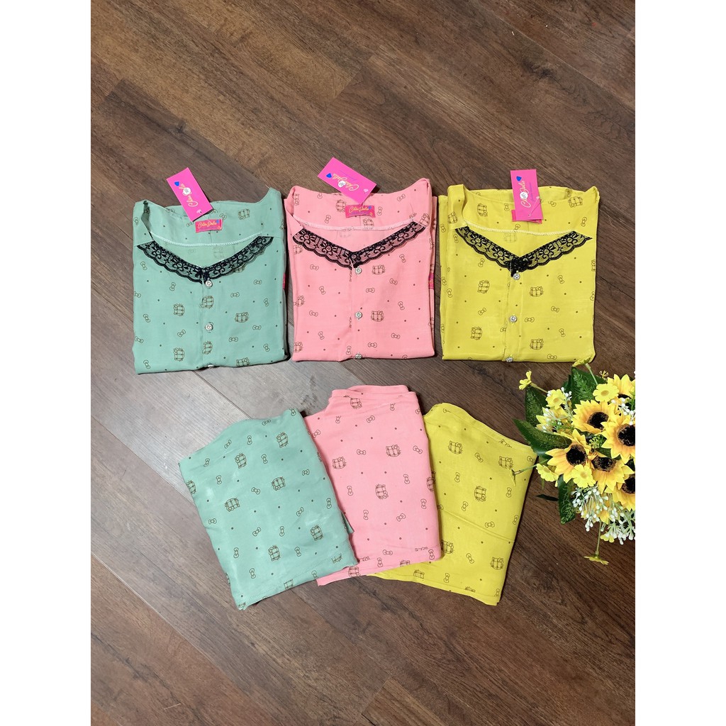 Bộ chất đũi phối ren cổ cực xinh | BigBuy360 - bigbuy360.vn