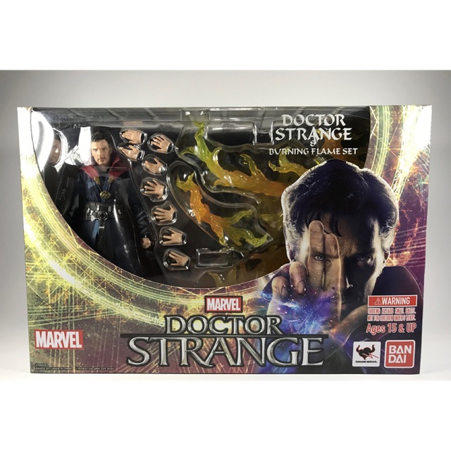 Mô hình Shf Marvel chính hãng Bandai - Doctor Strange - Phiên bản full lửa