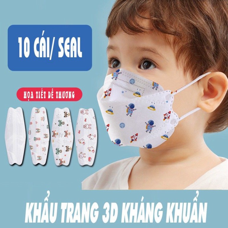 Khẩu trang 4D mask KF94 trẻ em 1-6 tuổi