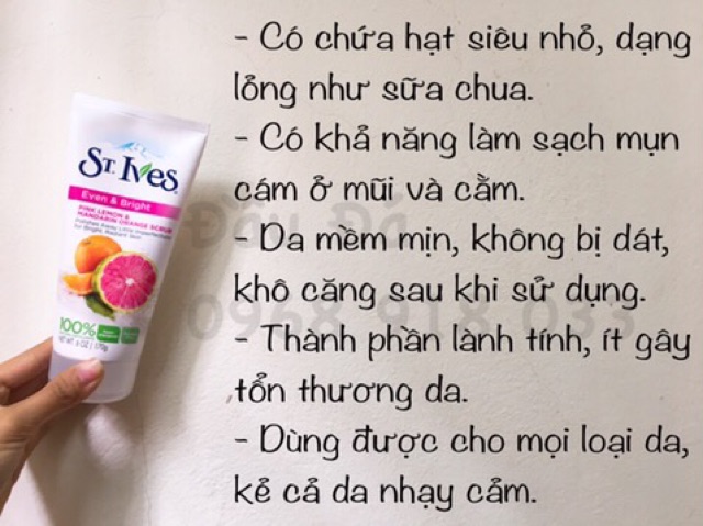 Tẩy Da Chết St Ives Trà Xanh [Date 01/2023]