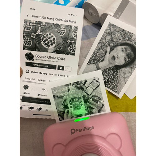 Máy in nhiệt mini bluetooth peripage A6 không dây bỏ túi ❤ di động ❤ in ảnh du lịch lấy ngay | BigBuy360 - bigbuy360.vn