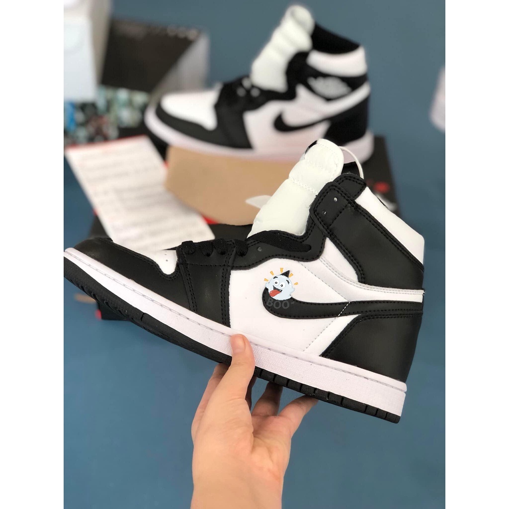 Giày Thể Jordan Panda Cổ Cao Giầy Sneaker Panda JD1 Trắng Đen Cao Cấp