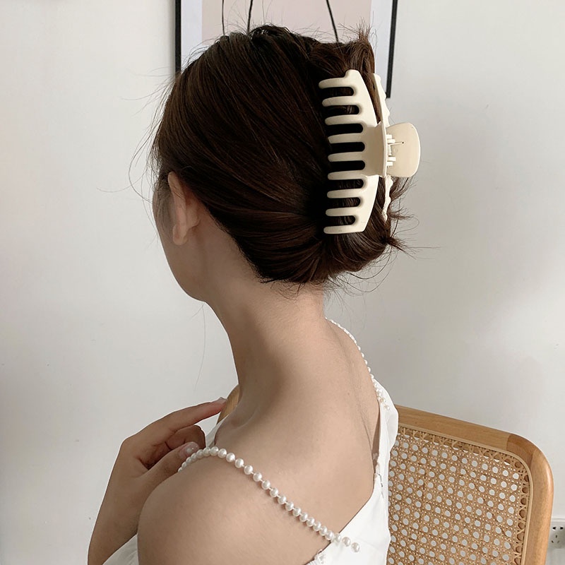 Kẹp Tóc Hình Vuông Cỡ Lớn Phong Cách Hàn Quốc Thời Trang