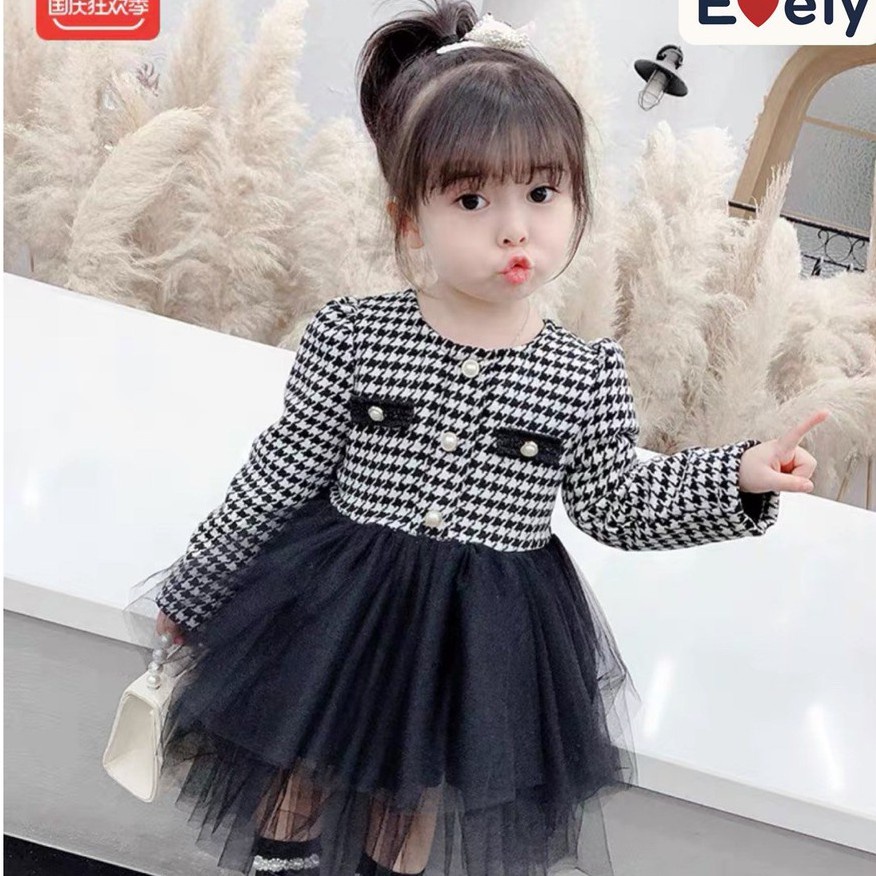 Sét Váy Liền Bé Gái Thân Váy Chất Vải Thô Cao Cấp Chân Lưới Có Lót Đúng Mẫu Váy Sang Chanh Từ 8-20kg - HÀNG MỚI VỀ