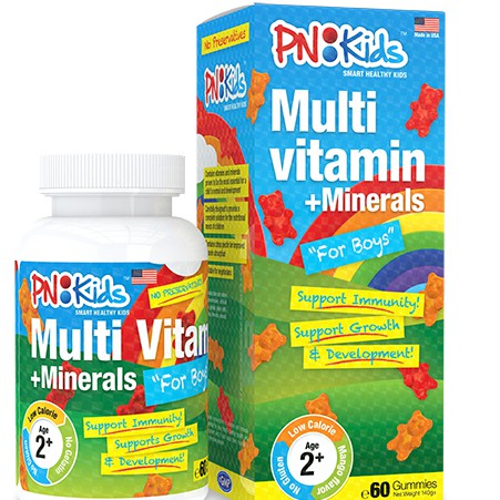 Kẹo Gum PNKids Multivitamin Bổ Sung Vitamin Tăng Sức Đề Kháng Cho Bé Trai