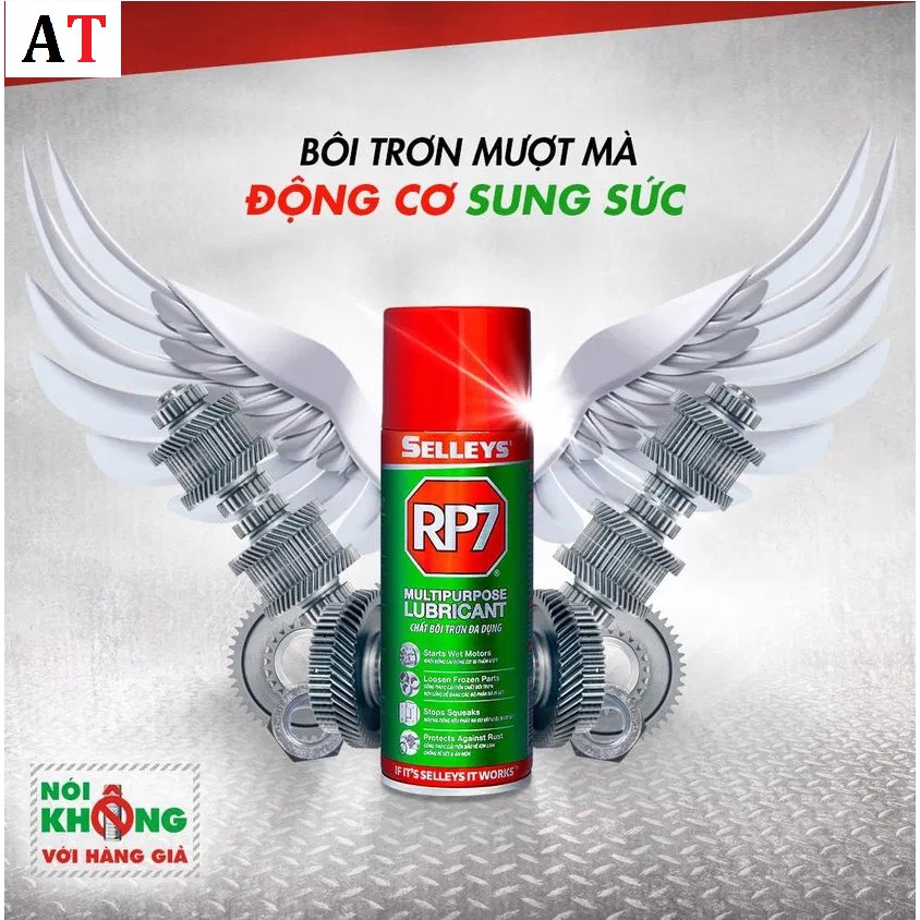 Xịt Chống Rỉ RP7 Selleys, Dầu Xịt Bôi Trơn và Chống Rỉ Sét Kim Loại