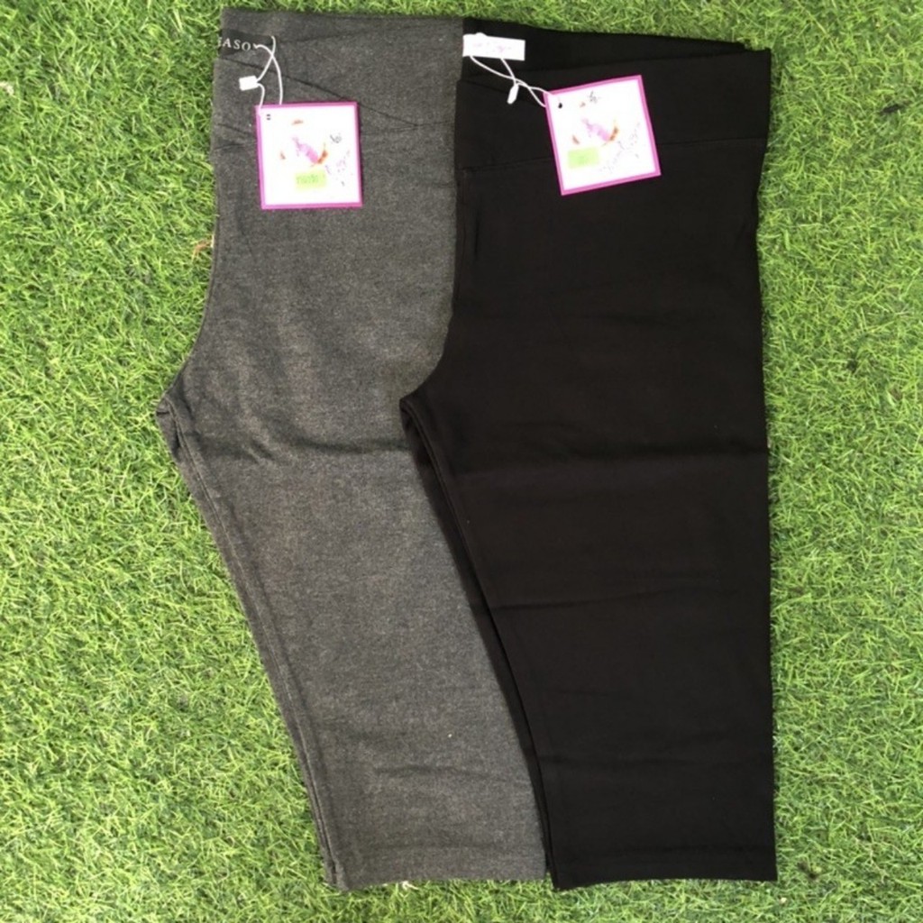 Quần bầu LỬNG CẠP CHÉO chất cotton co giãn 4 chiều co giãn thoải mái size từ 40-80kg QB9005
