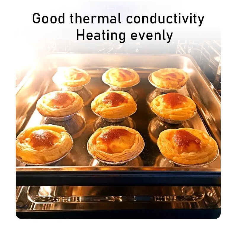 ONLY HOUSE Khay Thiếc Đựng Bánh Trứng Dùng Một Lần Tiện Dụng