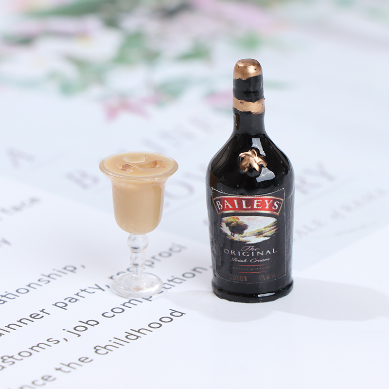 1 Bộ Chai Rượu Mini Trang Trí Nhà Búp Bê