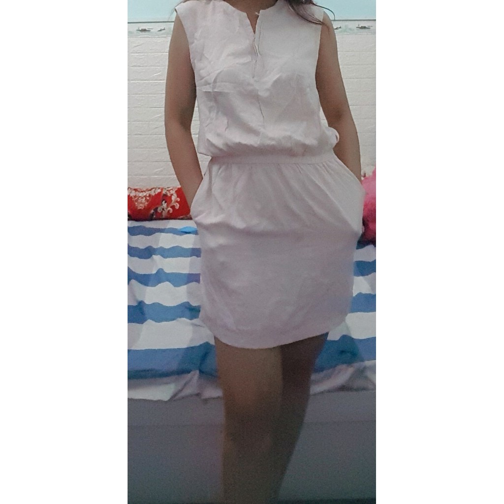 Thanh lý đầm suông hồng phấn size S