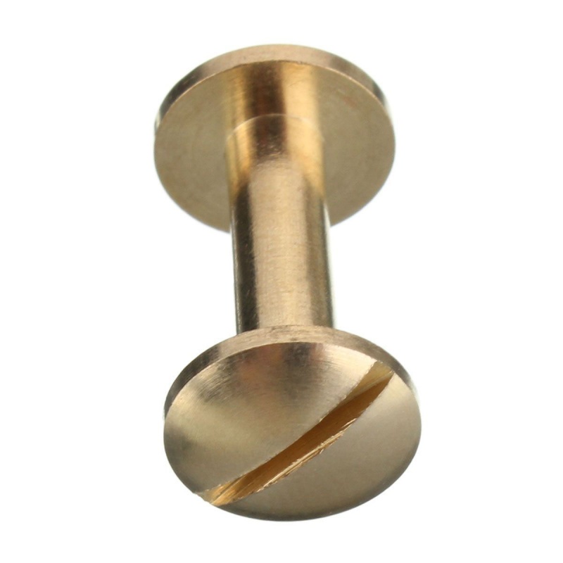 Bộ 10 Đinh Tán Bằng Đồng Thau 6mm Chuyên Dụng Cho Thắt Lưng Da