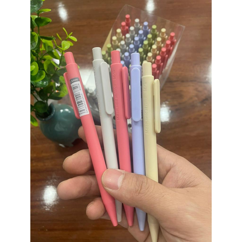 Bút chì kim bấm| bút chì kim tự động chống gãy ngòi màu vỏ Pastel siêu đẹp U4501|0.5 và U4502|0.7 thương hiệu M&G