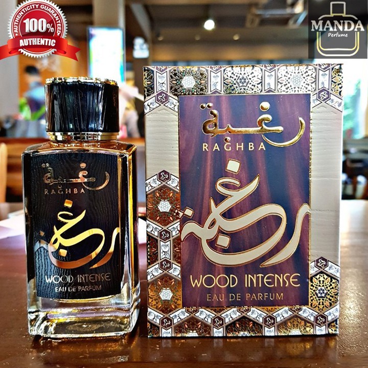 Nước hoa chính hãng Raghba Wood Intense 100ml EDP (Lattafa - Made in UAE)