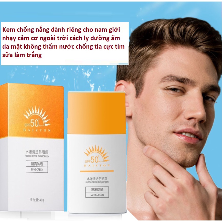 (MẪU 2022)Kem chống nắng bật tone dành cho nam giới spf 50++ Chống Nắng Toàn Thân suốt 12h