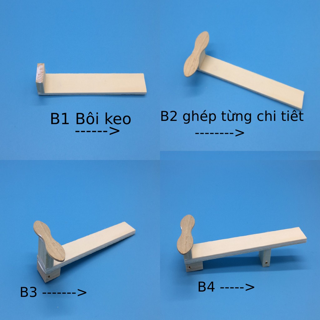 Đồ chơi trẻ em vận động lắp ráp máy bay trực thăng chạy pin bằng gỗ cho bé trai bé gái phát triển kỹ năng khoa học STEM