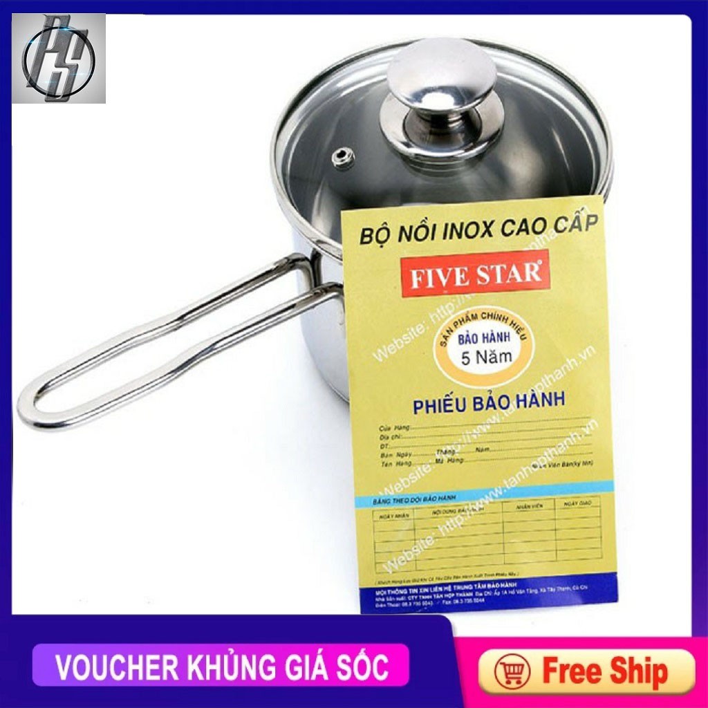 QUÁNH NẤU BỘT INOX FIVESTAR ĐỦ SIZE