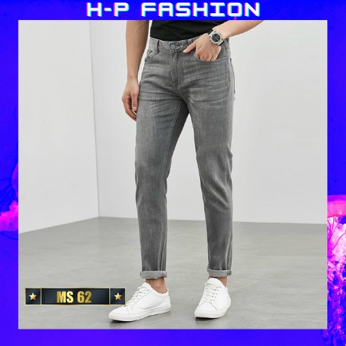 Quần jean nam chất bò thời trang Hpfashion, Quần bò nam đẹp vải jean co giãn mềm mịn, form cực chuẩn - QJNTCS62