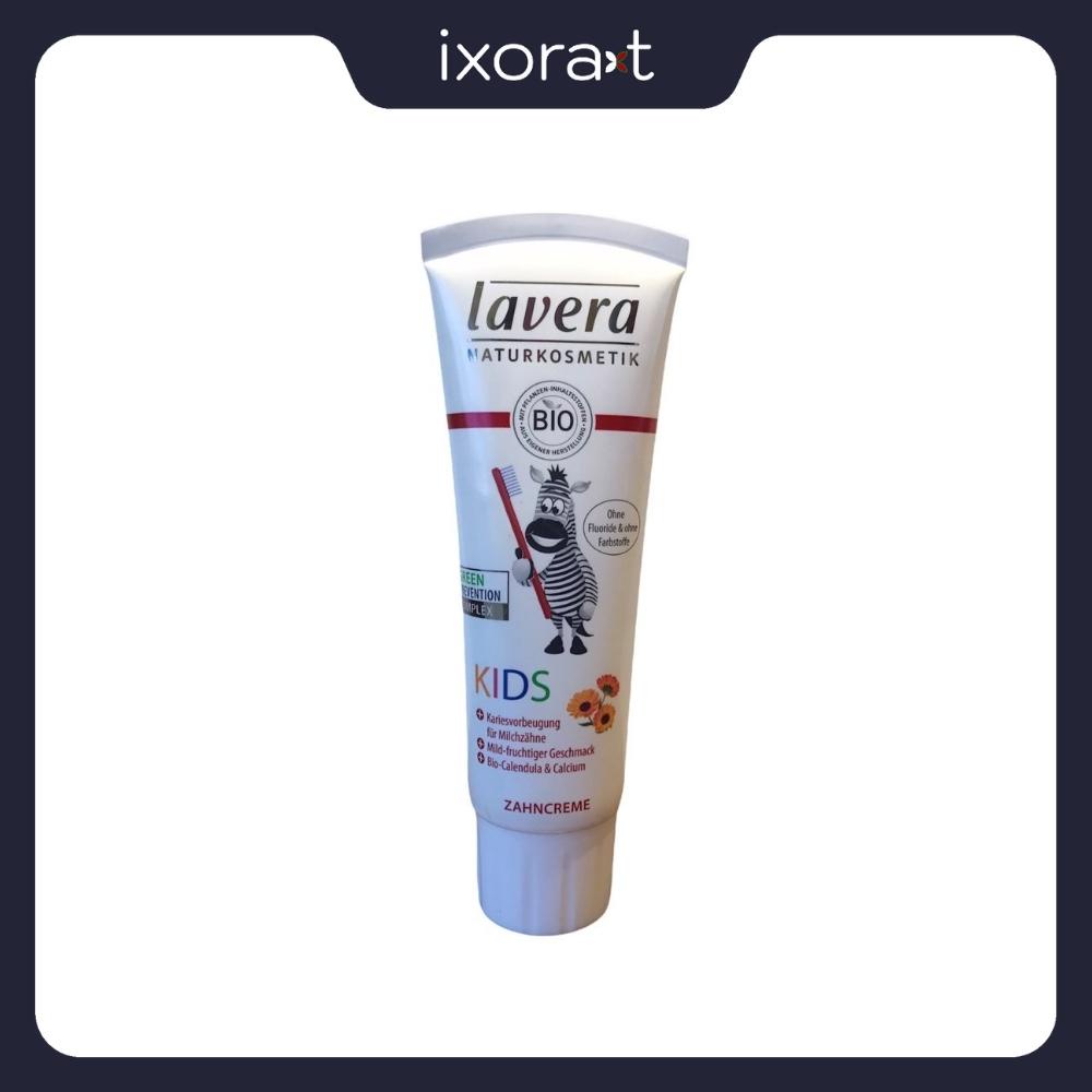 Kem đánh răng trẻ em 0-6 Tuổi LAVERA KIDS TOOTHPASTE HEALTHY PROTECTION FOR MILK TEETH tuýp 75ml [ Made in Germany ]