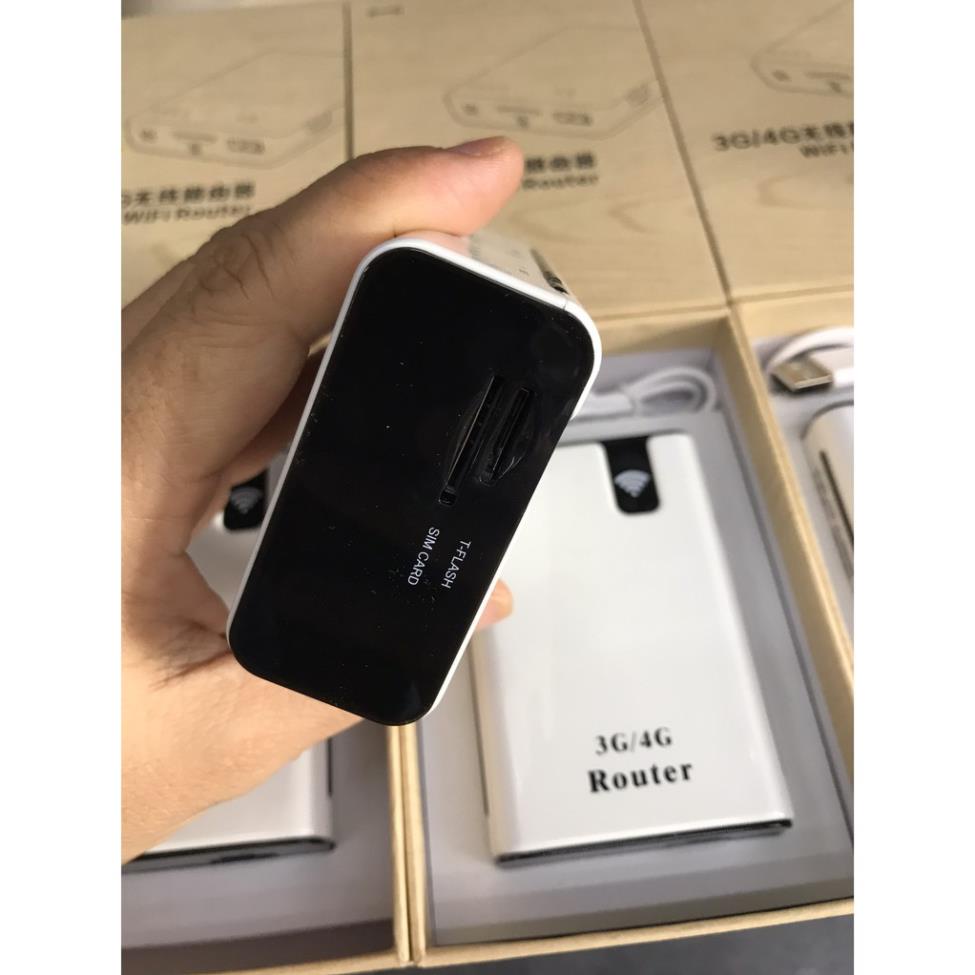 Bộ phát wifi từ sim 3G, 4G kiêm pin sạc dự phòng 7800 mAh ROUTER mua 1 tặng 3