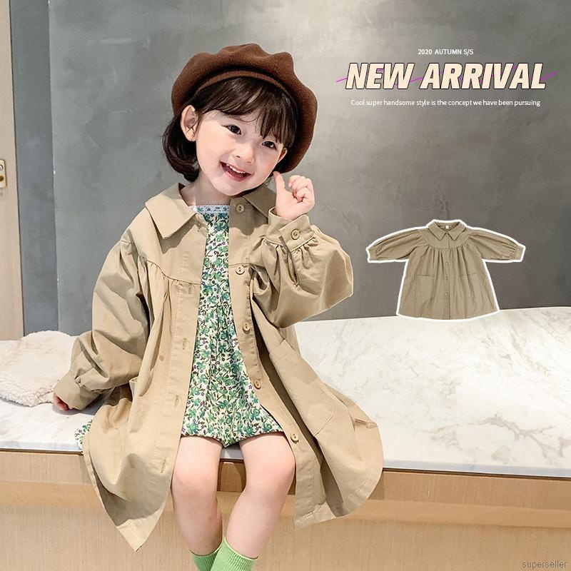 Áo khoác cotton thoải mái thời trang cho bé gái 1-6 tuổi