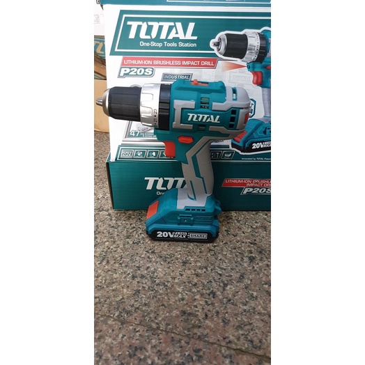 TOTAL BODY Máy khoan búa không chổi than dùng pin Lithium 20V TIDLI20608