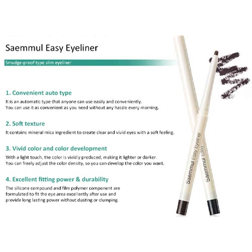 THE SAEM Bút kẻ mắt dễ sử dụng 0.25g