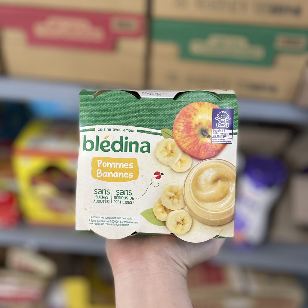 Hoa quả nghiền Bledina lọ 130g (Pháp) cho bé từ 4/6m+