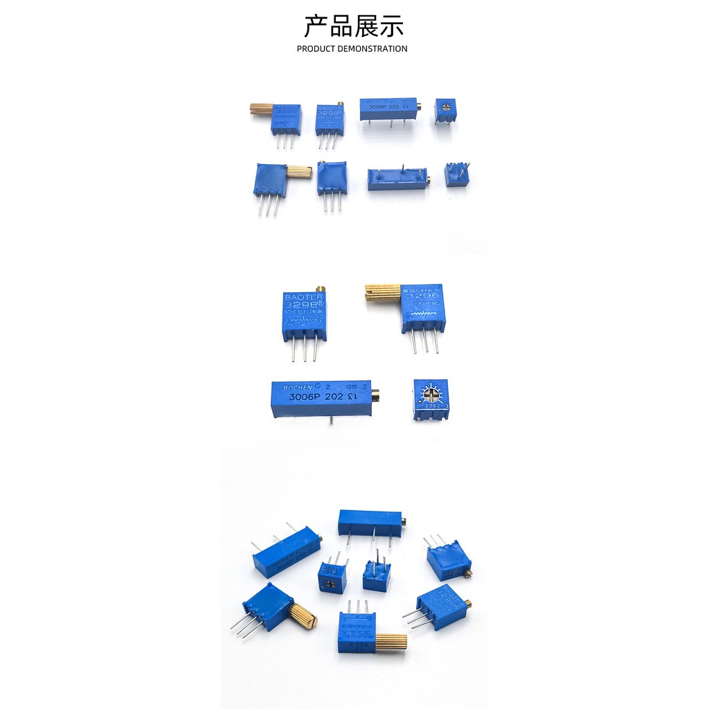 Chiết Áp Điều Chỉnh Đa Vòng 3296w 3296x 3362p 3006p 100r 200r 500r 1k ~ 1m