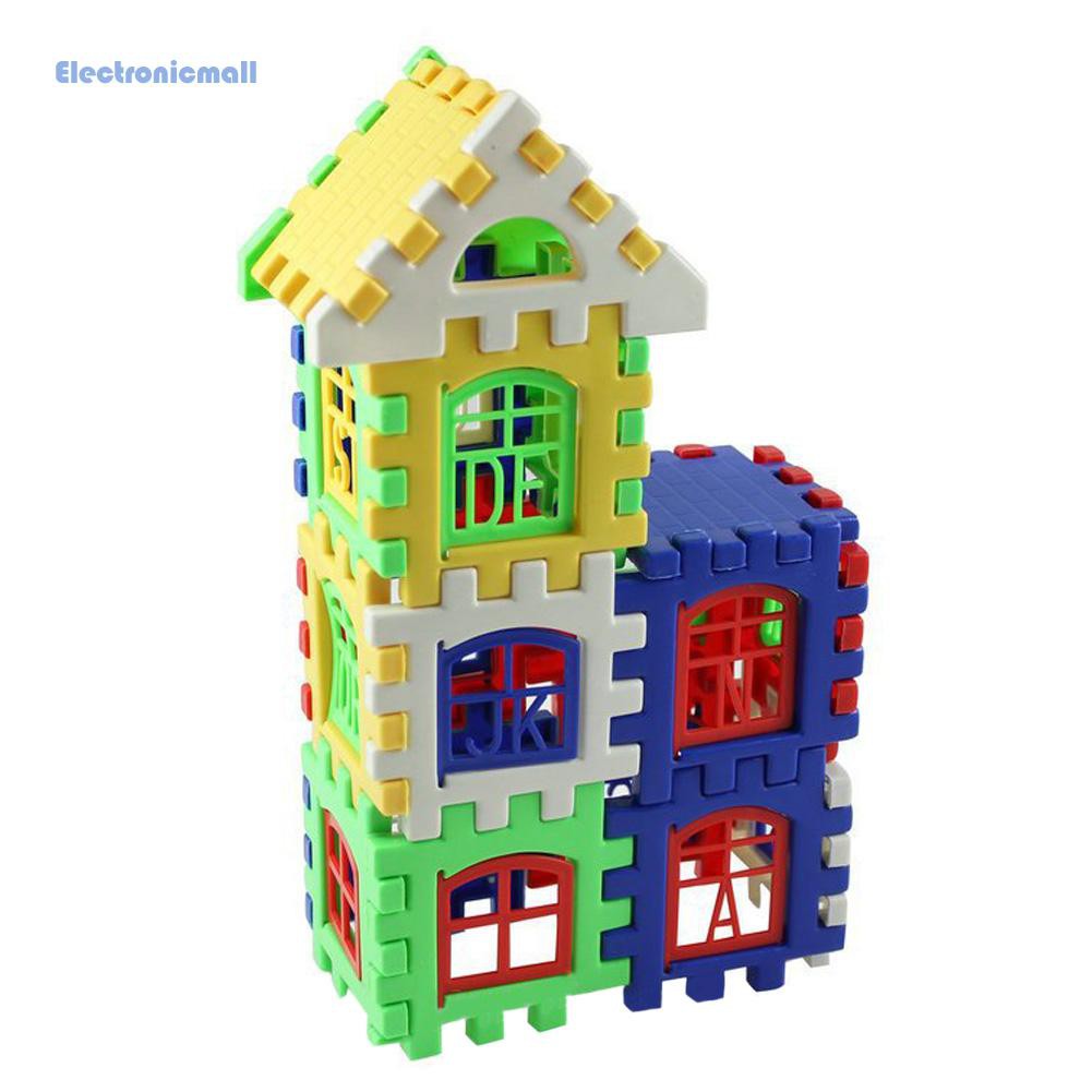 Set 24 miếng xếp hình chơi xây nhà cho bé
