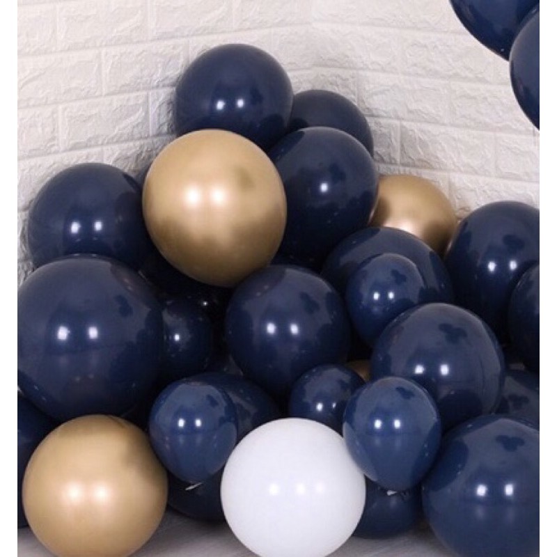 Set 50 quả bóng tròn màu xanh navy đặc biệt