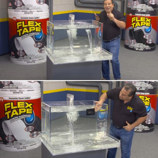 Miếng vá thông minh Flex Tape, Vá lỗ lớn, vết nứt, khoảng hở và bồn nước