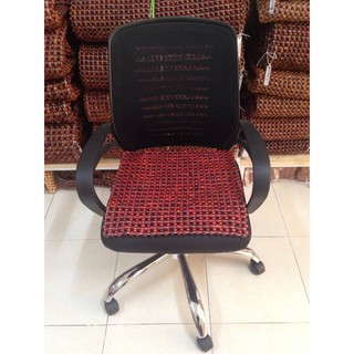 Đệm Lót Ghế Văn Phòng Hạt Gỗ ( hình thật )