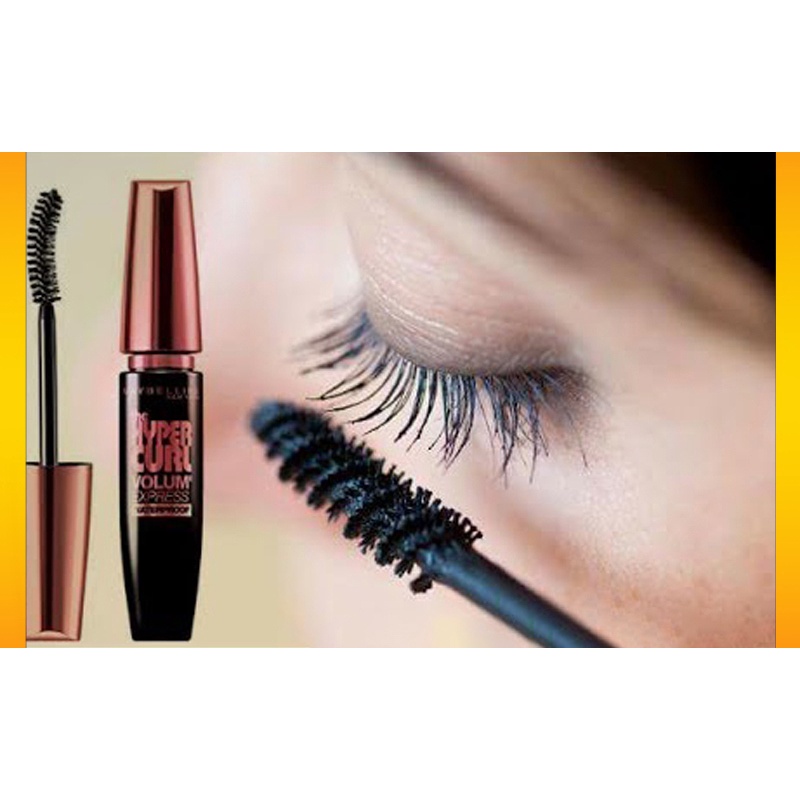 Mascara chuốt mi Maybelline Hyper Curl Waterproof đen siêu cong dài mi có vỉ