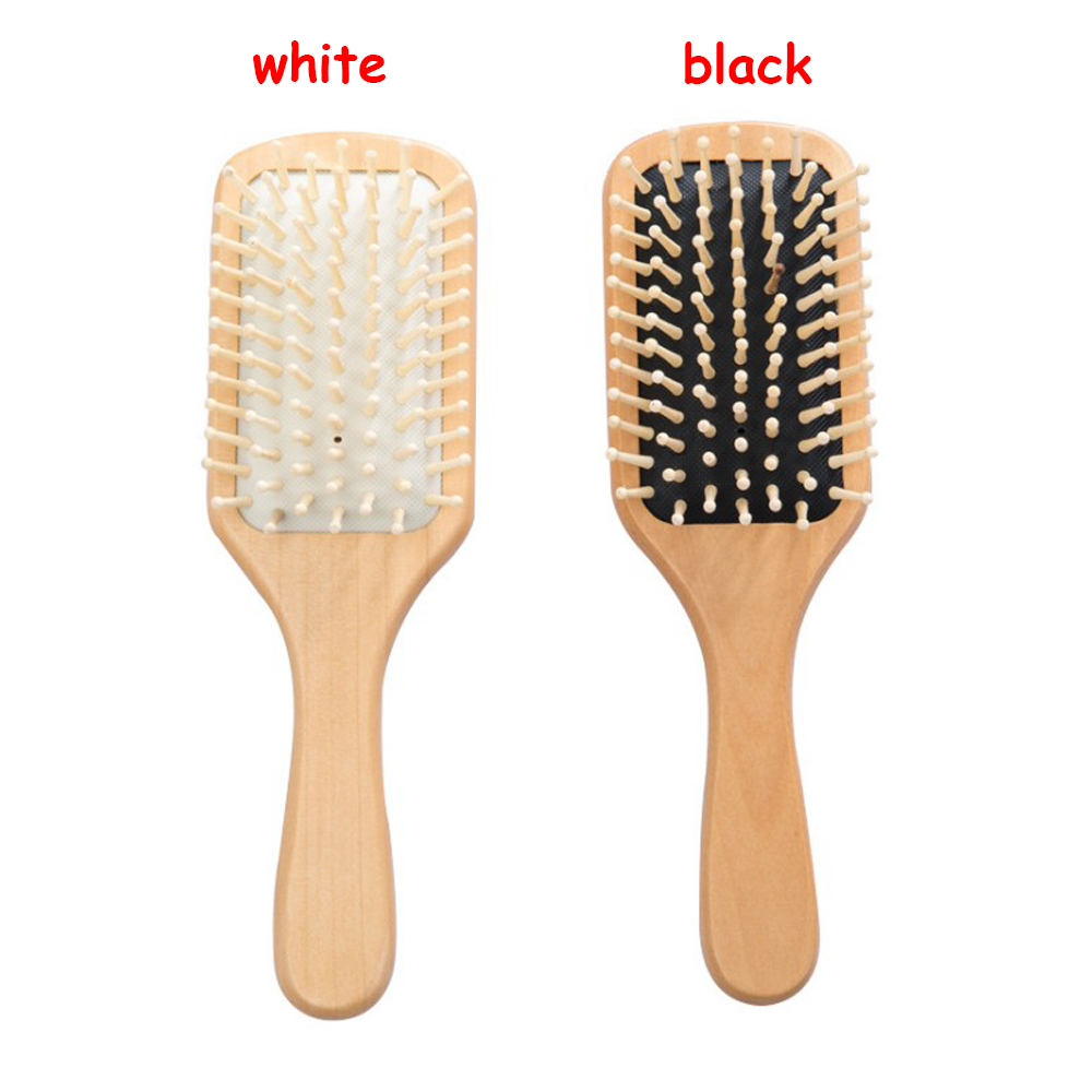 Lược Chải Tóc Có Túi Khí Tay Cầm Bằng Gỗ Nhiều Màu Sắc Chống Tĩnh Điện