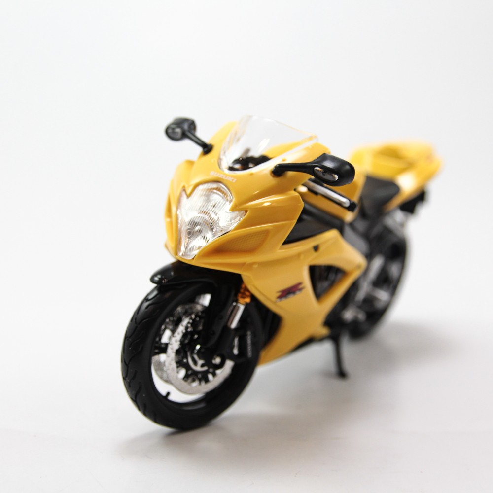 MÔ HÌNH XE SUZUKI GSX R600 YELLOW 1:12 MAISTO MH-31101(20-06183)