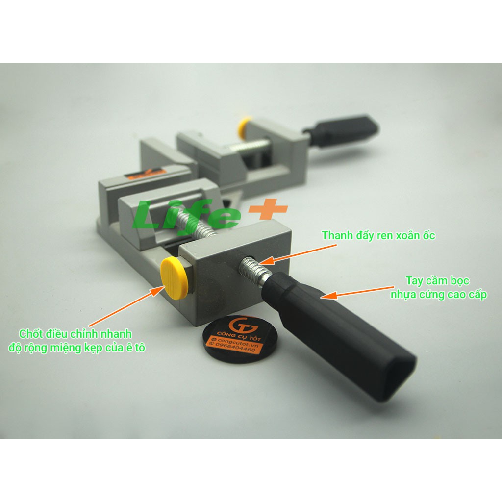 Eto kẹp góc vuông, vam kẹp vuông góc 2 tay cầm Quick Release