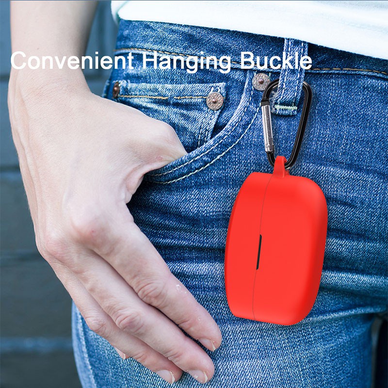 Vỏ bảo vệ hộp đựng tai nghe bằng silicon TPU kèm mềm móc chống thất lạc cho SONY WF-1000XM4