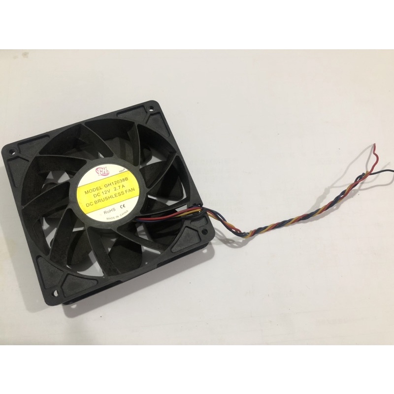 Fan công suất lớn 12cm 2.7A dày 3,8cm như hình