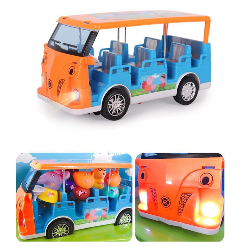 Xe Buýt Đồ Chơi Heo Peppa Có Nhạc Và Đèn Dành Cho Trẻ Em