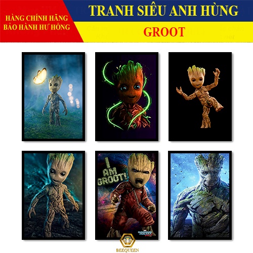 [MS1-25] Tranh Siêu Anh Hùng Người Cây - Groot