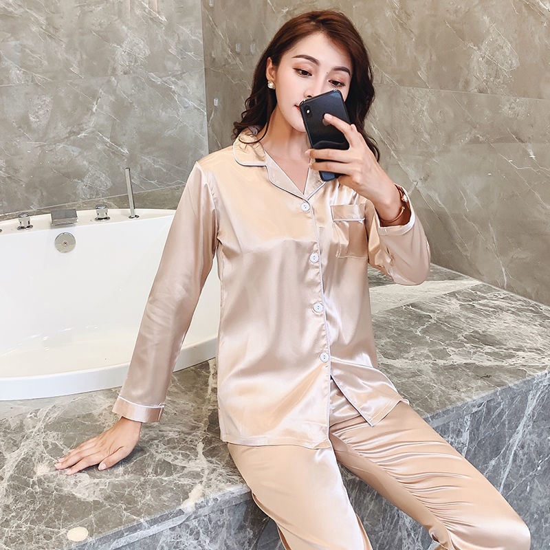 chất liệu lụa mát phong cách Hàn Quốc thời trang xuân thu cho nữ